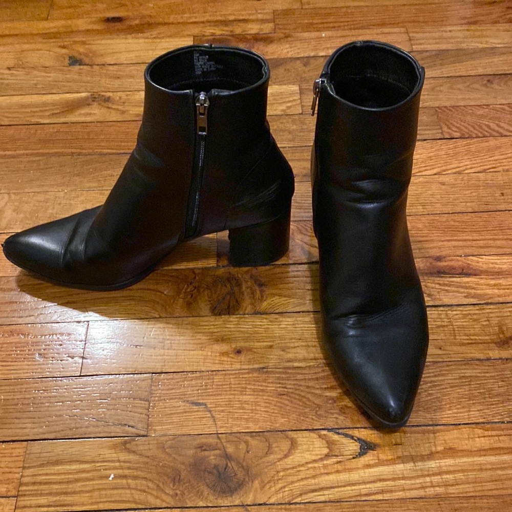 Black ankle boots